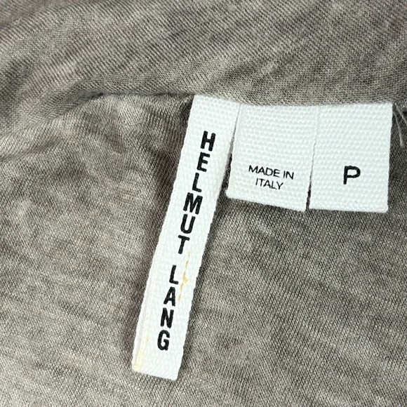 Helmut Lang Asymmetrical Side Ruched Cowl Neck Top Size P - Picture 6 of 11